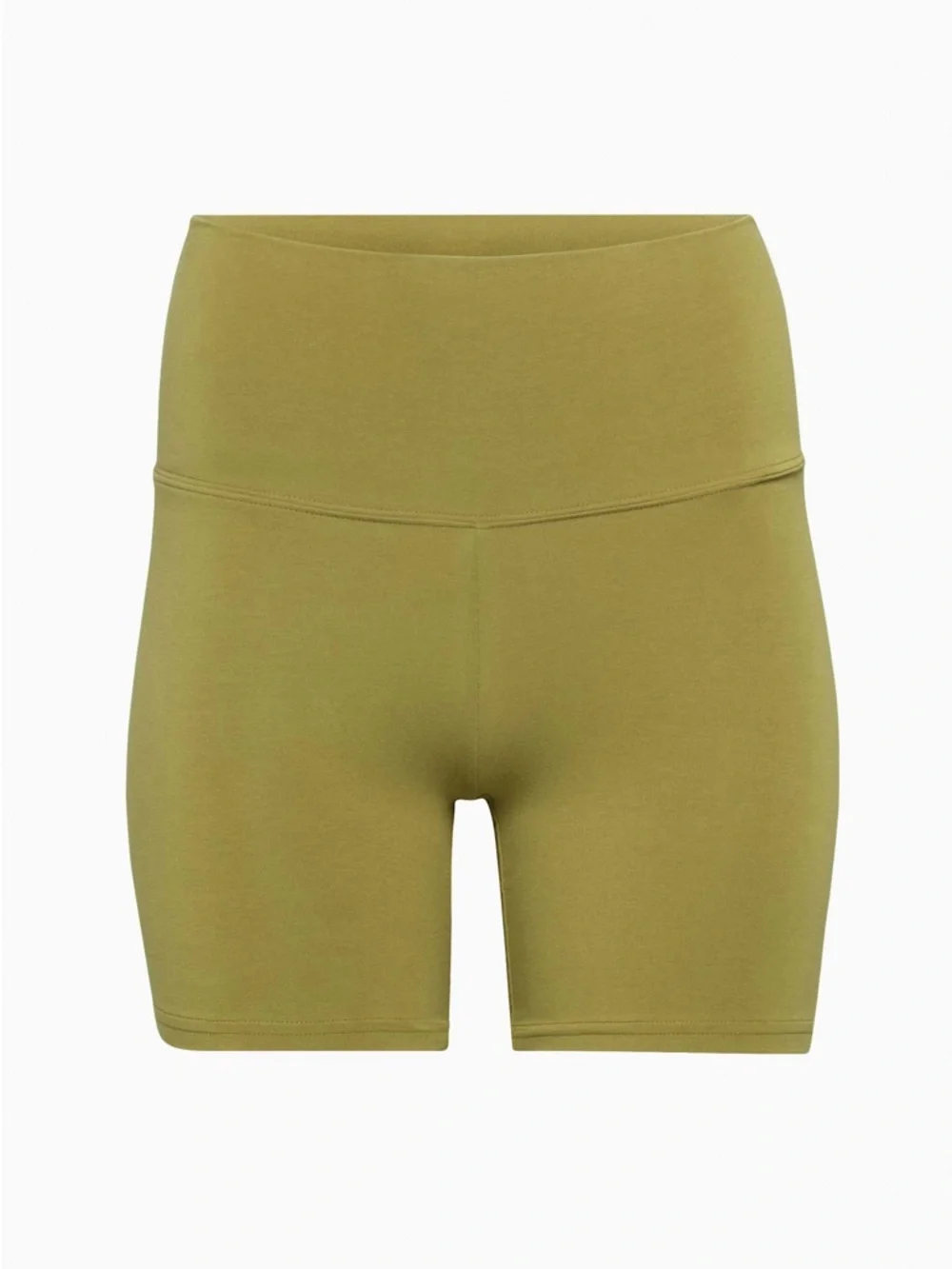 Aritzia TNA Olive Green High Rise Bike Shorts Minimalist Athleisure Size S - Picture 5 of 10